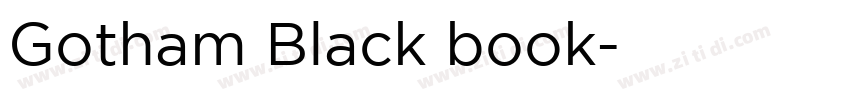 Gotham Black book字体转换